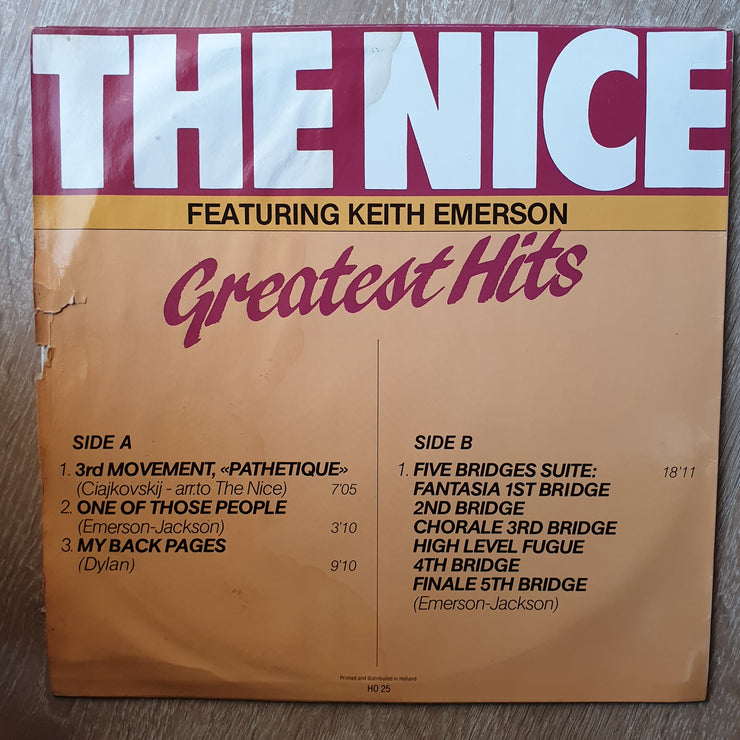 The Nice Featuring Keith Emerson ‎– The Nice  - Greatest Hits - Vinyl LP Record - Very-Good+ Quality (VG+) - C-Plan Audio