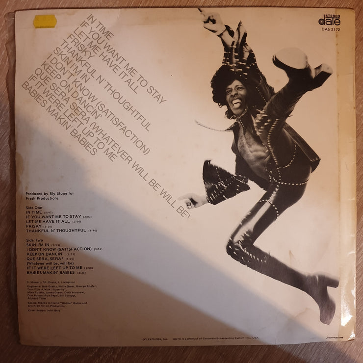 Sly & The Family Stone ‎– Fresh ‎–- Vinyl LP Record - Very-Good+ Quality (VG+) - C-Plan Audio
