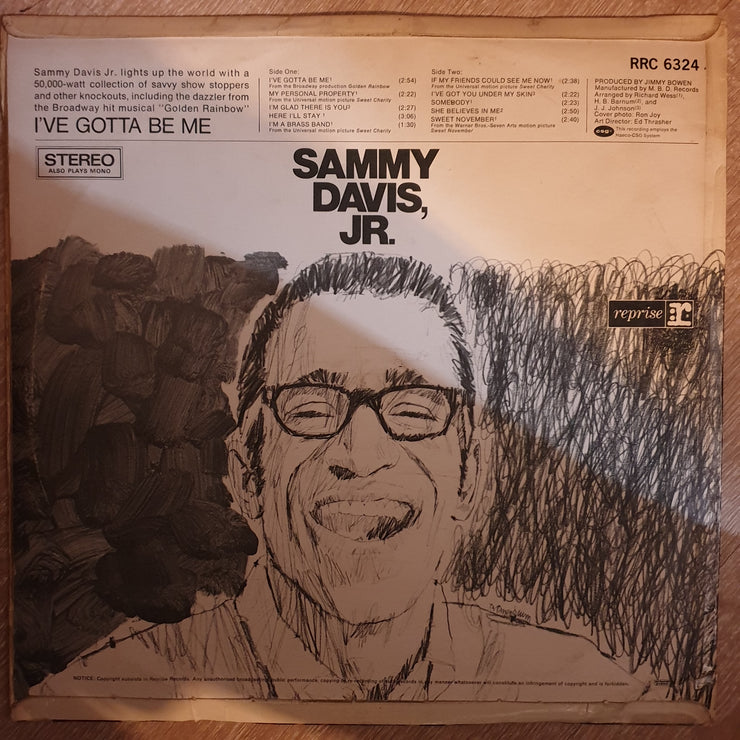 Sammy Davis Jr. ‎– I've Gotta Be Me -  Vinyl LP Record - Very-Good+ Quality (VG+) - C-Plan Audio