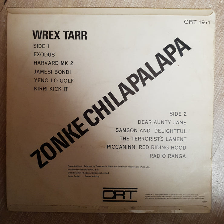 Wrex Tarr ‎– Zonke Chilapalapa  - Vinyl LP Record - Very-Good+ Quality (VG+) - C-Plan Audio