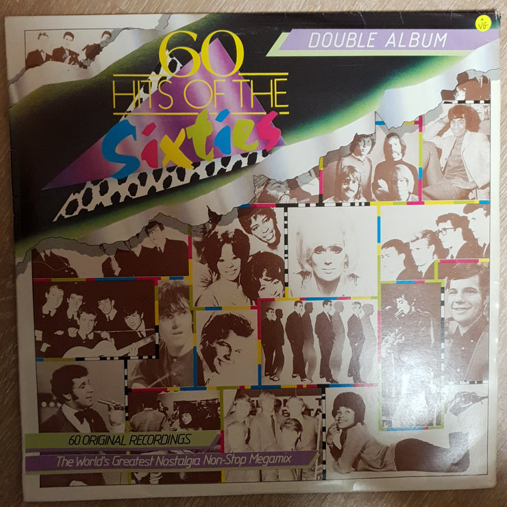 60 Hits of the Sixties - Double Vinyl LP Record - Opened  - Very-Good Quality (VG) - C-Plan Audio