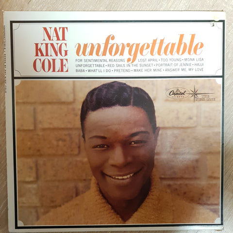 Nat King Cole ‎– Unforgettable - Vinyl LP Record - Very-Good+ Quality (VG+) - C-Plan Audio