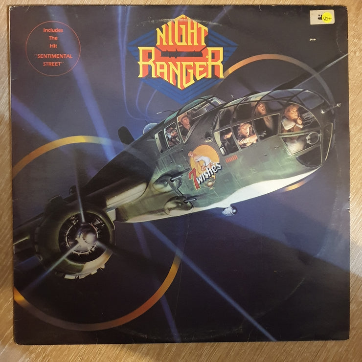 Night Ranger ‎– 7 Wishes - Vinyl LP Record - Opened  - Very-Good+ Quality (VG+) - C-Plan Audio