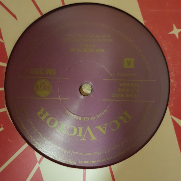 Elvis ‎– Blue Suede Shoes (Limited Edition Numbered) - Vinyl 7" Record - Very-Good+ Quality (VG+) - C-Plan Audio