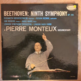 Pierre Monteux ‎– Beethoven: Symphony No. 9, Opus 125  - Vinyl LP Record - Opened  - Very-Good+ Quality (VG+) - C-Plan Audio