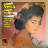 Connie Francis ‎– Never On Sunday - Vinyl LP Record - Opened  - Very-Good- Quality (VG-) - C-Plan Audio