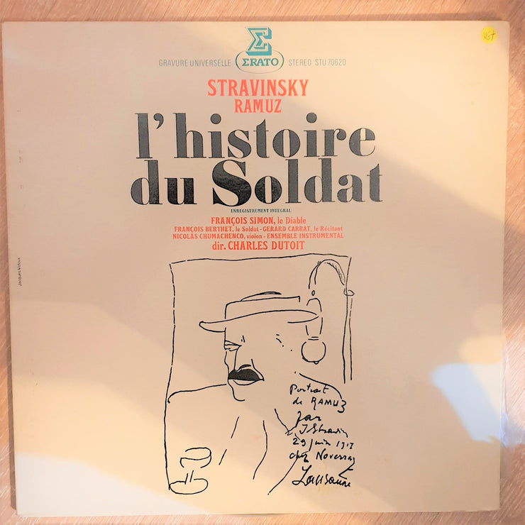 Stravinsky, Charles Dutoit ‎– Stravinsky - Ramuz - L'Histoire du Soldat - Renard - Vinyl LP Record - Opened  - Very-Good+ Quality (VG+) - C-Plan Audio