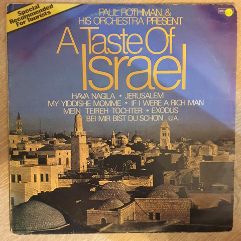 Paul Rothman And His Orchestra ‎– A Taste Of Israel - Vinyl LP Record - Opened  - Very-Good+ Quality (VG+) - C-Plan Audio