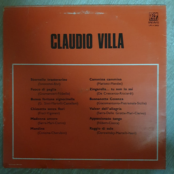 Claudio Villa - Vinyl LP Record - Opened  - Very-Good+ Quality (VG+) - C-Plan Audio