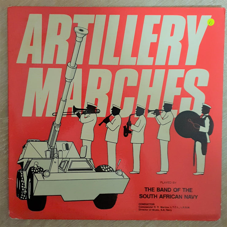 Artillery Marches - Played By the Band Of The South African Navy - Vinyl LP Record - Opened  - Very-Good Quality (VG) - C-Plan Audio