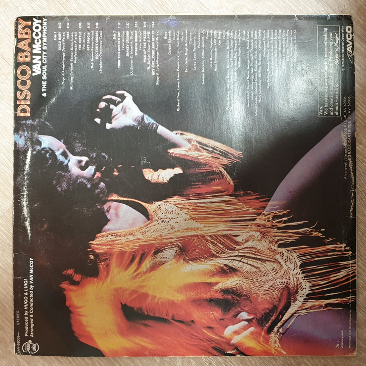 Van McCoy & The Soul City Symphony ‎– Disco Baby ‎– Vinyl LP Record - Opened  - Very-Good Quality (VG) - C-Plan Audio