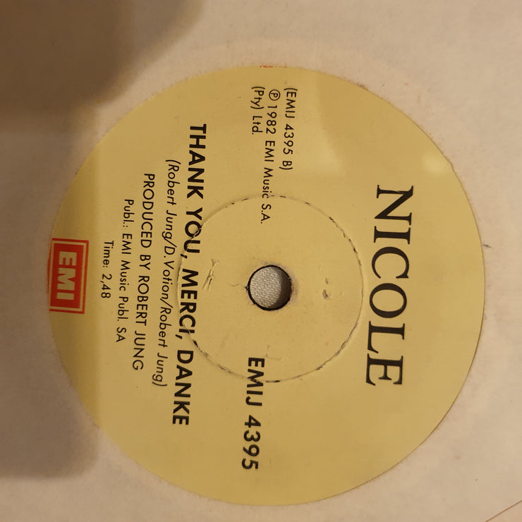 Nicole ‎– A Little Peace - Vinyl 7" Record - Very-Good+ Quality (VG+) - C-Plan Audio