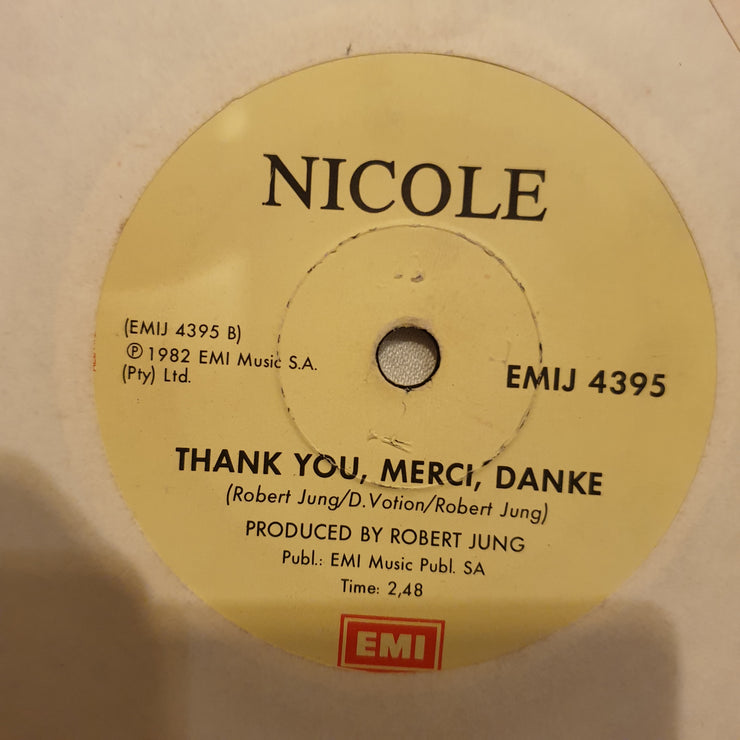 Nicole ‎– A Little Peace - Vinyl 7" Record - Very-Good+ Quality (VG+) - C-Plan Audio