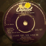 Anthony Quinn With The Harold Spina Singers ‎– I Love You And You Love Me  - Vinyl 7" Record - Opened  - Very-Good Quality (VG) - C-Plan Audio