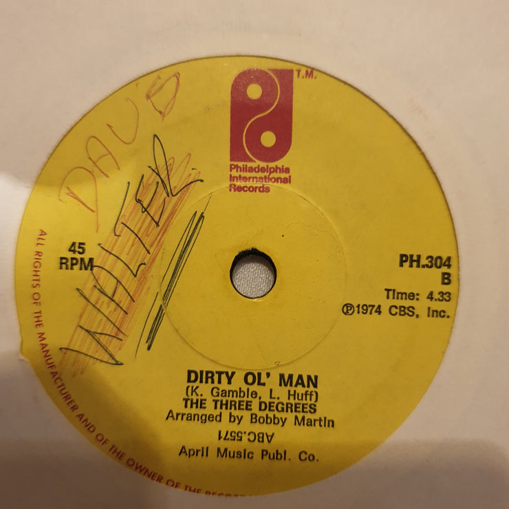 The Three Degrees ‎– When Will I See You Again   - Vinyl 7" Record - Opened  - Very-Good Quality (VG) - C-Plan Audio