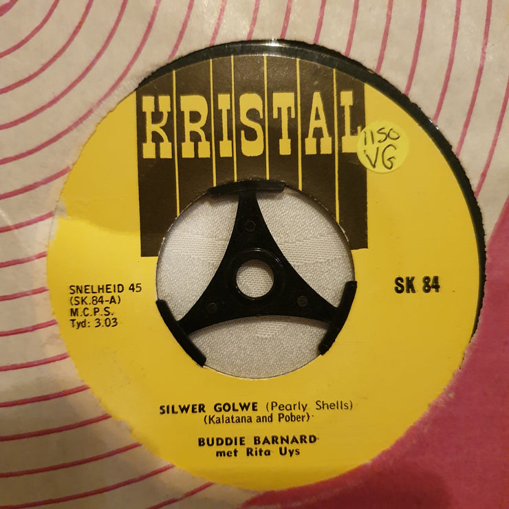 Buddie Barnard met Rita Uys - Silwer Golwe  - Vinyl 7" Record - Opened  - Very-Good Quality (VG) - C-Plan Audio