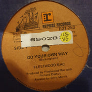 Fleetwood Mac ‎– Go Your Own Way / Don't Stop  - Vinyl 7" Record - Opened  - Very-Good Quality (VG) - C-Plan Audio