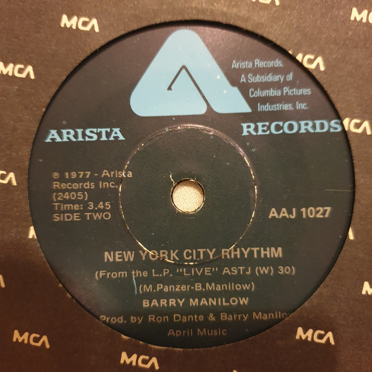 Barry Manilow ‎– Looks Like We Made It  - Vinyl 7" Record - Opened  - Very-Good Quality (VG) - C-Plan Audio