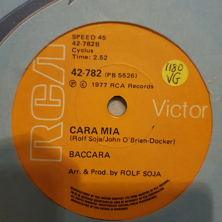 Baccara ‎– Yes Sir I Can Boogie  - Vinyl 7" Record - Opened  - Very-Good Quality (VG) - C-Plan Audio