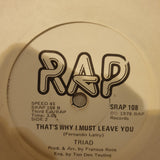 Triad - Sweet Rose - Vinyl 7" Record - Very-Good- Quality (VG-) - C-Plan Audio