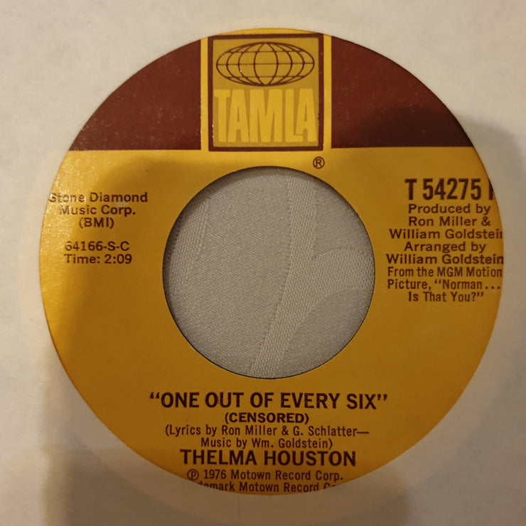 Thelma Houston ‎– One Out Of Every Six - Vinyl 7" Record - Very-Good+ Quality (VG+) - C-Plan Audio