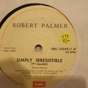 Robert Palmer ‎– Simply Irresistible - Vinyl 7" Record - Very-Good+ Quality (VG+) - C-Plan Audio