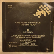 Murray Head ‎– One Night In Bangkok / Merano  - Vinyl 7" Record - Opened  - Very-Good Quality (VG) - C-Plan Audio