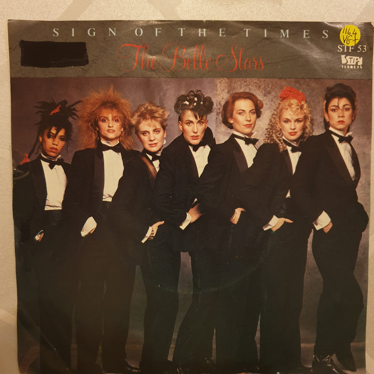 The Belle Stars ‎– Sign Of The Times - Vinyl 7" Record - Very-Good+ Quality (VG+) - C-Plan Audio