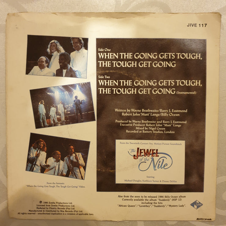Billy Ocean ‎– When The Going Gets Tough, The Tough Get Going - Vinyl 7" Record - Good Quality (G) - C-Plan Audio