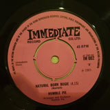 Humble Pie ‎– Natural Born Bugie - Vinyl 7" Record - Very-Good+ Quality (VG+) - C-Plan Audio