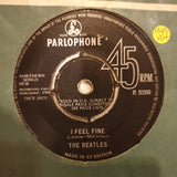 The Beatles ‎– I Feel Fine - Vinyl 7" Record - Very-Good+ Quality (VG+) - C-Plan Audio