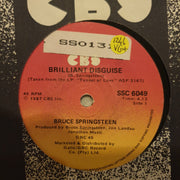 Bruce Springsteen ‎– Brilliant Disguise - Vinyl 7" Record - Very-Good+ Quality (VG+) - C-Plan Audio