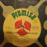 Dion Wiliamson - Why Me Lord - Vinyl 7" Record - Very-Good+ Quality (VG+) - C-Plan Audio