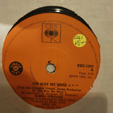 Barbra Streisand ‎– The Way We Were - Vinyl 7" Record - Very-Good+ Quality (VG+) - C-Plan Audio