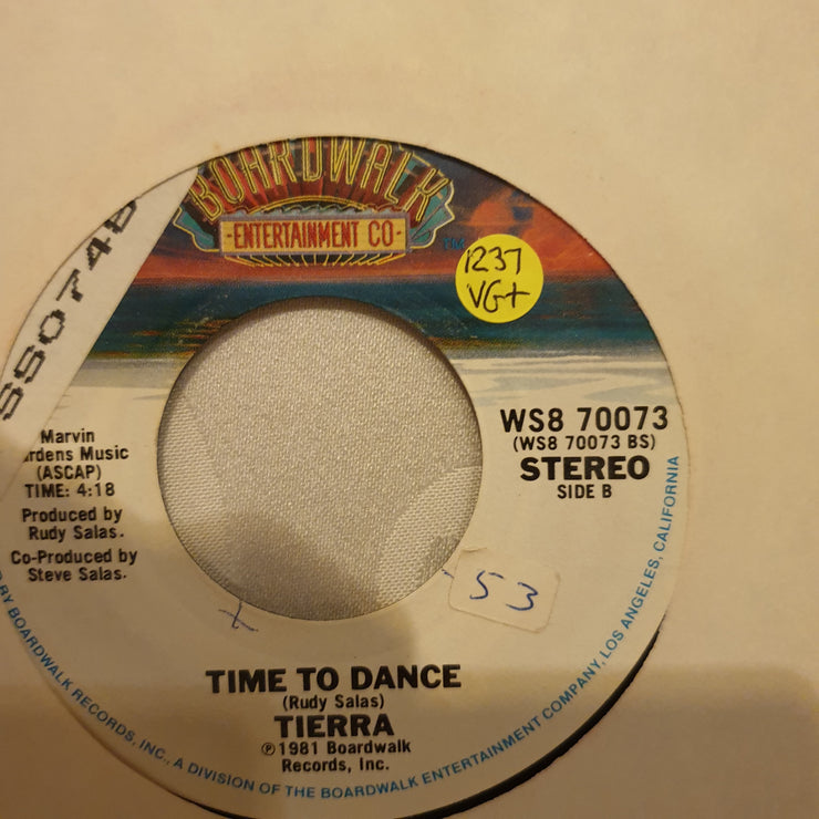 Tierra ‎– Memories - Vinyl 7" Record - Very-Good+ Quality (VG+) - C-Plan Audio
