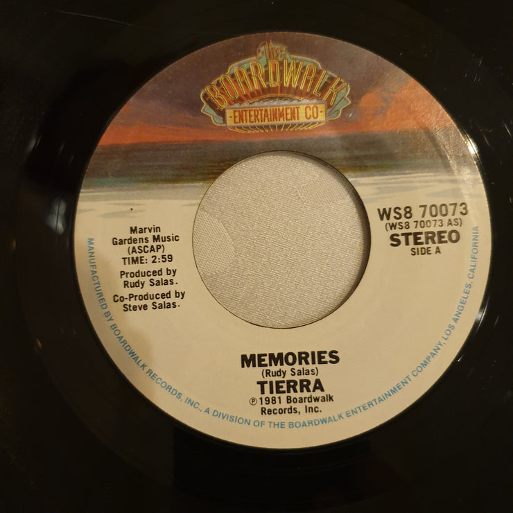Tierra ‎– Memories - Vinyl 7" Record - Very-Good+ Quality (VG+) - C-Plan Audio