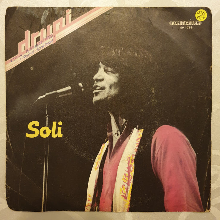 Drupi ‎– Soli - Vinyl 7" Record - Very-Good+ Quality (VG+) - C-Plan Audio
