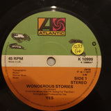 Yes ‎– Wonderous Stories - Vinyl 7" Record - Opened  - Good+ Quality (G+) - C-Plan Audio