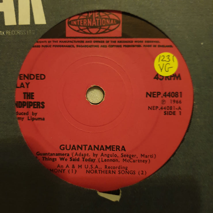 The Sandpipers ‎– Guantanamera  - Vinyl 7" Record - Opened  - Very-Good Quality (VG) - C-Plan Audio