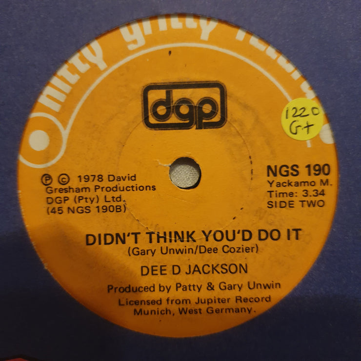 Dee D. Jackson ‎– Automatic Lover - Vinyl 7" Record - Opened  - Good+ Quality (G+) - C-Plan Audio