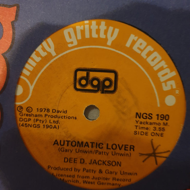 Dee D. Jackson ‎– Automatic Lover - Vinyl 7" Record - Opened  - Good+ Quality (G+) - C-Plan Audio