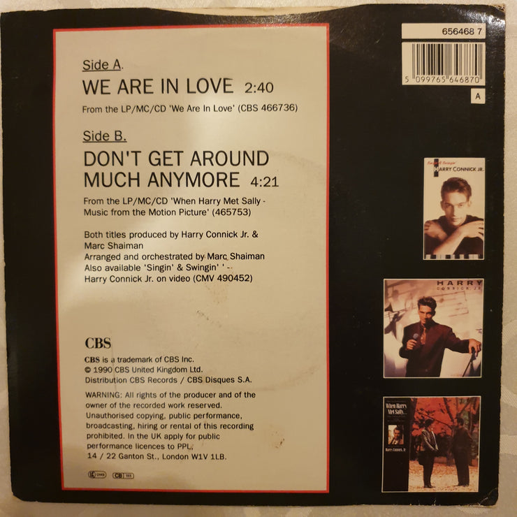 Harry Connick, Jr. ‎– We Are In Love - Vinyl 7" Record - Very-Good+ Quality (VG+) - C-Plan Audio