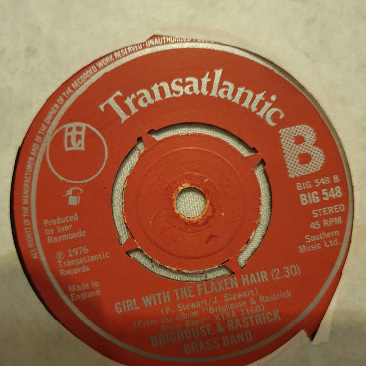 Brighouse & Rastrick Brass Band ‎– The Floral Dance - Vinyl 7" Record - Very-Good+ Quality (VG+) - C-Plan Audio