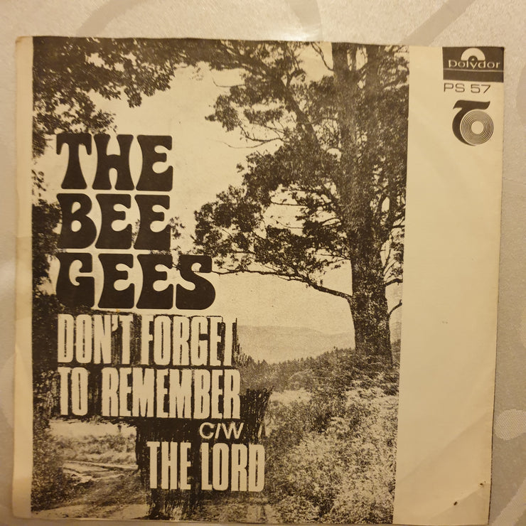 Bee Gees ‎– Don't Forget To Remember  - Vinyl 7" Record - Opened  - Very-Good Quality (VG) - C-Plan Audio
