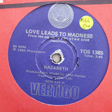 Nazareth ‎– Love Leads To Madness - Vinyl 7" Record - Opened  - Good+ Quality (G+) - C-Plan Audio