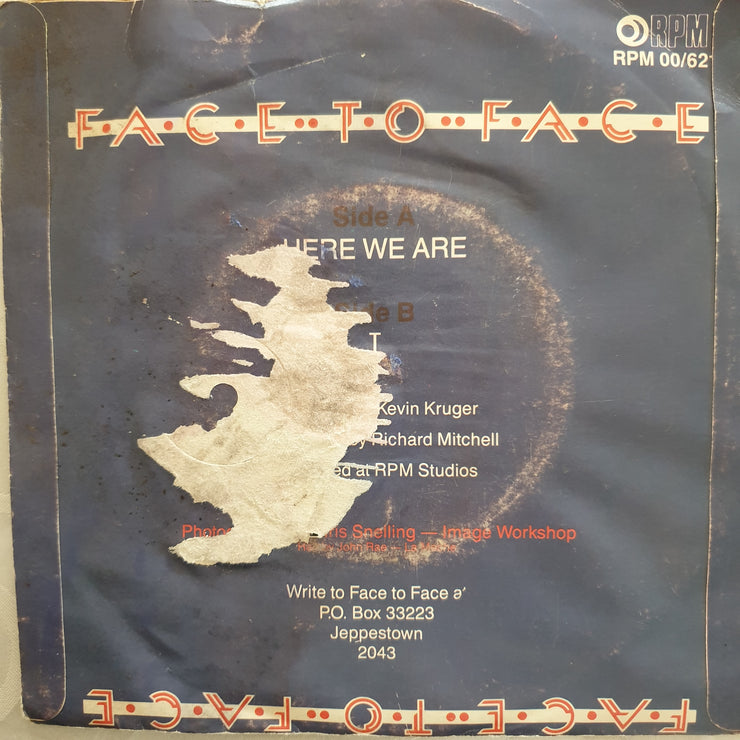 Face To Face ‎– Here We Are- Vinyl 7" Record - Very-Good+ Quality (VG+) - C-Plan Audio