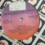 Joe Dolan ‎– Hush Hush Maria / The Most Wanted Man In The USA - Vinyl 7" Record - Very-Good+ Quality (VG+) - C-Plan Audio