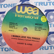 Danny & Armi - I Wanna Love you Tender - Vinyl 7" Record - Opened  - Very-Good Quality (VG) - C-Plan Audio