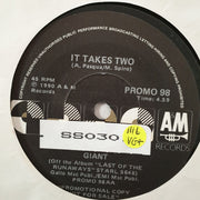 Giant - It Takes Two - Vinyl 7" Record - Very-Good+ Quality (VG+) - C-Plan Audio