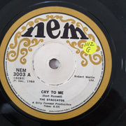 The Staccatos – Cry To Me - Vinyl 7" Record - Good Quality (G) - C-Plan Audio